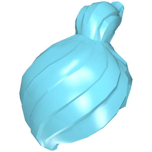 Lego Hair Ponytail Off-center [Plain] / Medium Azure
