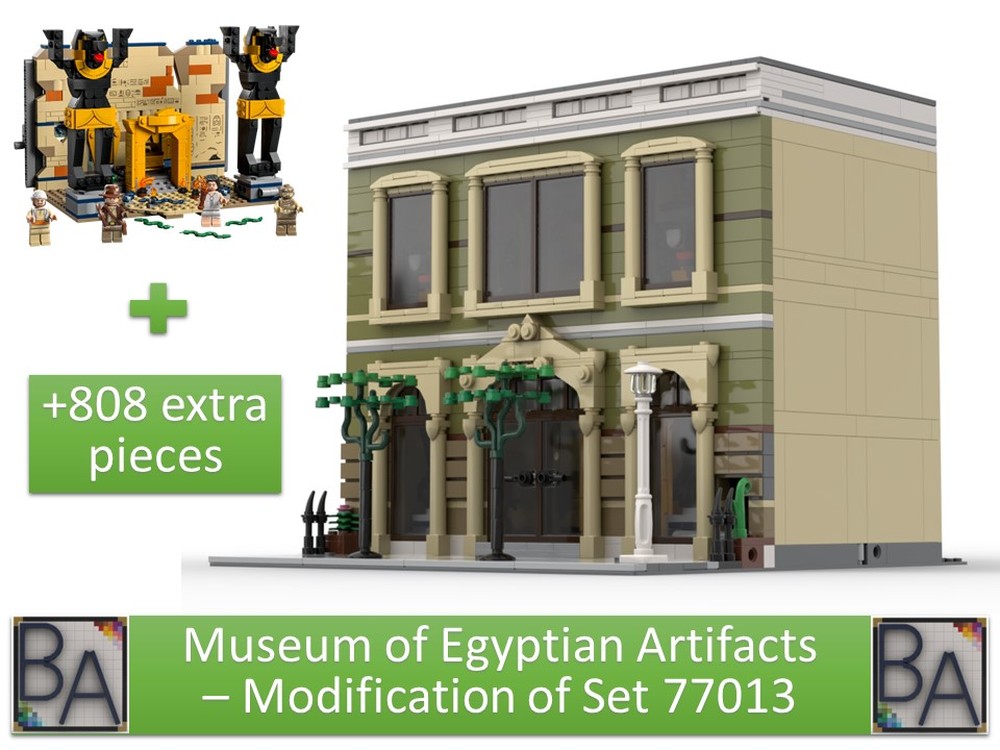 Lego Museum of Egyptian Artifacts - Modification of Set 77013