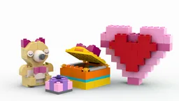 10698 Teddy bear Heart Ring box