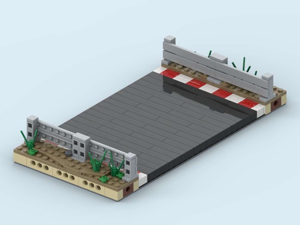Lego MILS Racetrack Half Straight V1