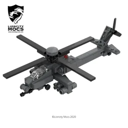 Ah-64D Apache Helicopter Mini MOC