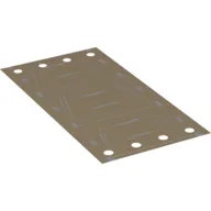 Roof, Truck Cover with Sectioned Panels Print, 4 Holes each Side / Dark Tan