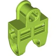 Technic Axle Connector 2 x 3 with Ball Socket, Open Sides / Lime