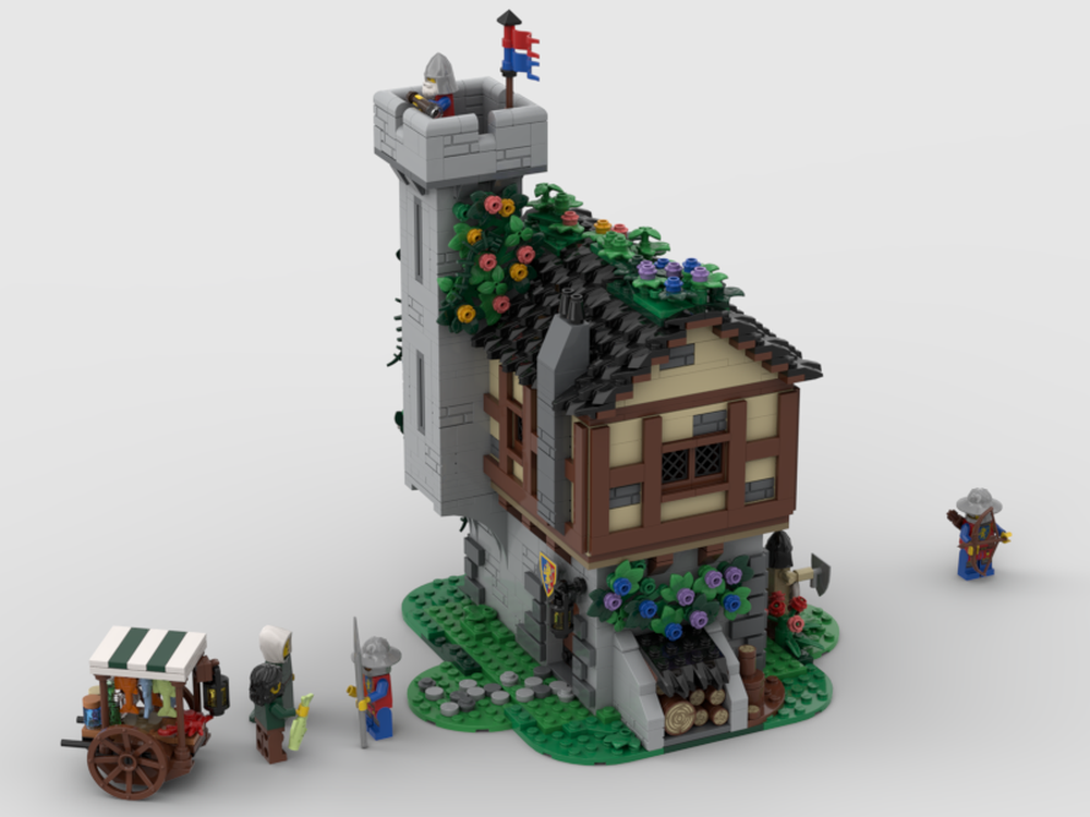 Lego Lion Knight Grassy Garrison (Version 2)