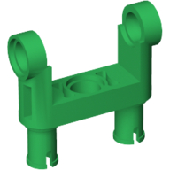 Lego Technic Pin Connector Toggle Joint Smooth Double with 2 Pins / Green
