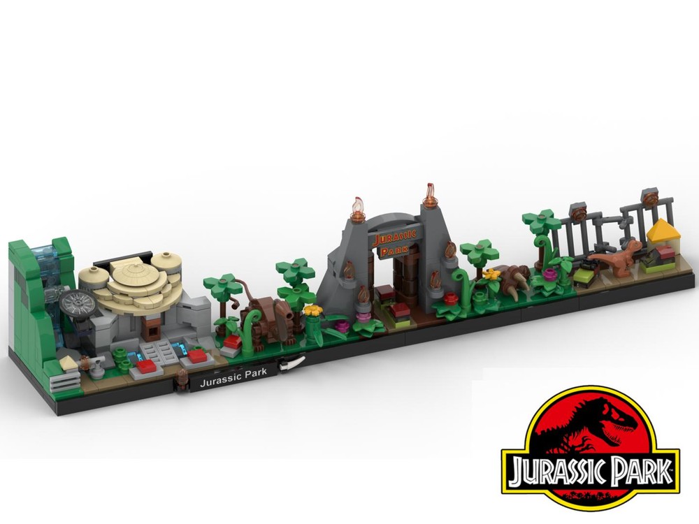Lego Jurassic Park Skyline Architecture