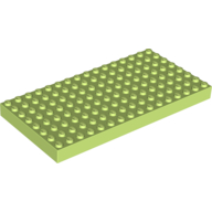 Lego Brick 8 x 16 / Light Lime