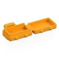 Bag / Suitcase with Long Handle [Opens] / Bright Light Orange