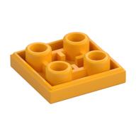 Lego Tile Special 2 x 2 Inverted / Bright Light Orange