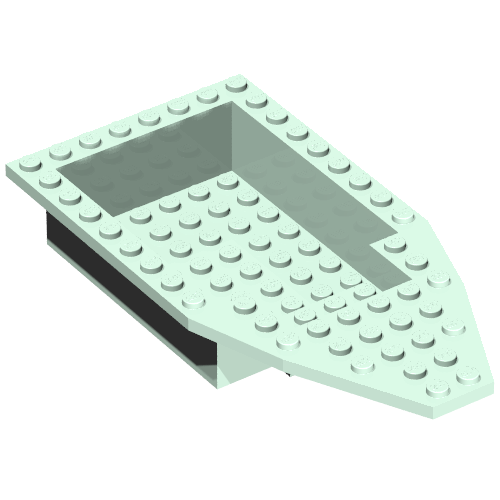 Lego Boat Deck 8 x 16 x 3 / Light Aqua
