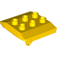 Lego Duplo Backhoe / Train Cabin Roof / Yellow