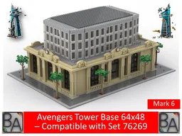 Avengers Tower Base 64x48 - Compatible with Set 76269 (Mark 6)