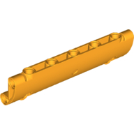 Lego Technic Panel Curved 11 x 3 with 2 Pin Holes through Panel Surface / Bright Light Orange