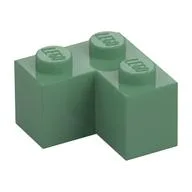 Brick 2 x 2 Corner / Sand Green