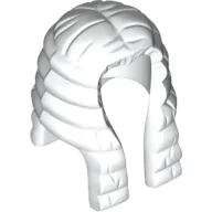 Hair Long with Curls (Judge's Peruke) / White