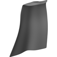 Lego Large Figure Cape, 1 Hole / Dark Bluish Gray