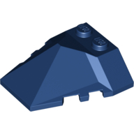 Lego Brick Wedged, Sloped 4 x 4 Pyramid Center / Dark Blue