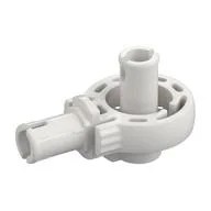 Technic Rotation Joint Ball Loop with Two Perpendicular Pins with Friction / White