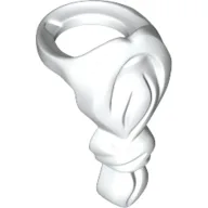 Minifig Neckwear Beard, Long with Knot / White