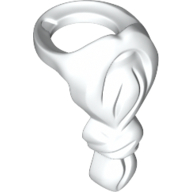 Lego Minifig Neckwear Beard, Long with Knot / White