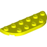 Plate Round Corners 2 x 6 Double / Vibrant Yellow