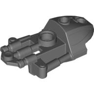 Lego Large Figure Limb Cover (Toa Inika) / Dark Bluish Gray