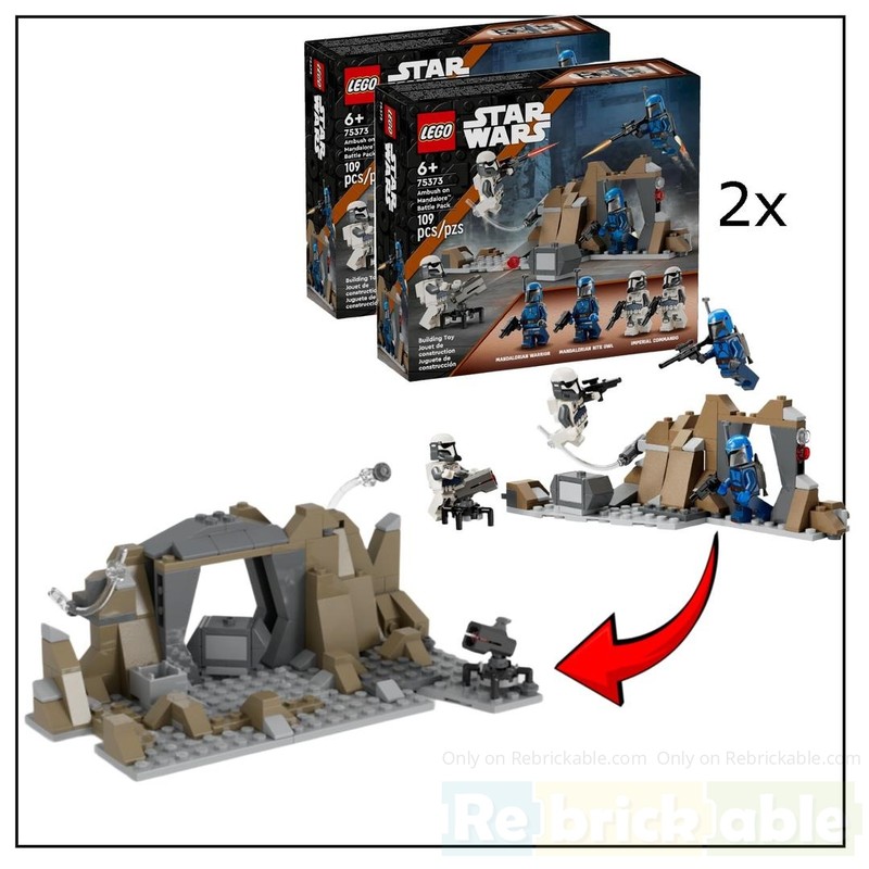 Lego Ambush on Mandalore enhanced
