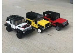 Three Jeeps