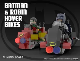 Batman and Robin Hover Bikes