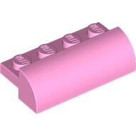 Lego Brick Curved 2 x 4 x 1 / Bright Pink