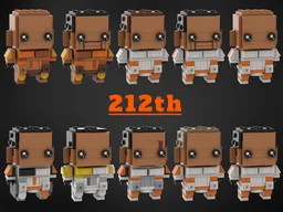 212th Battalion Brickheadz BUNDLE