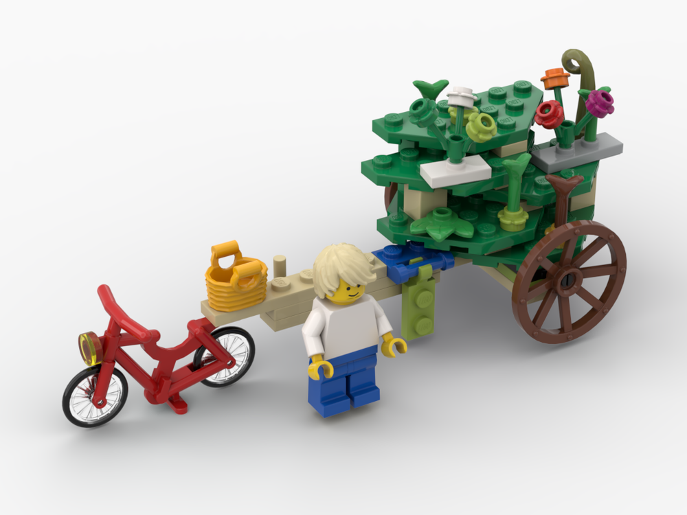 Lego Bicycle flower cart
