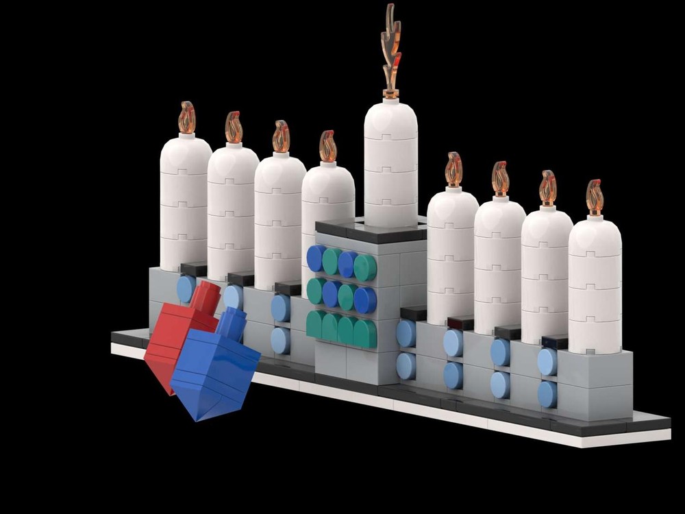 Lego Hanukkah Menorah