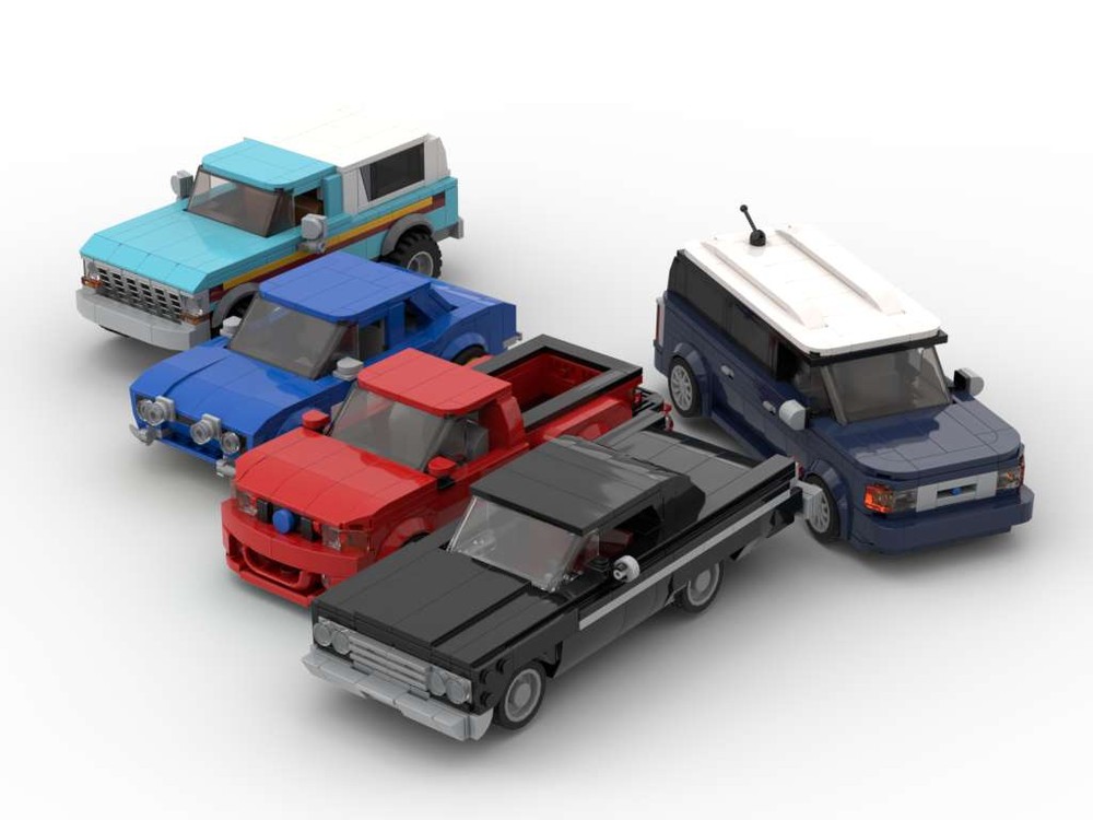 Lego Built Tough Vehicle Pack #4 - Set of Five Vehicles