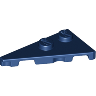 Lego Wedge Plate 2 x 4 27° Left / Dark Blue