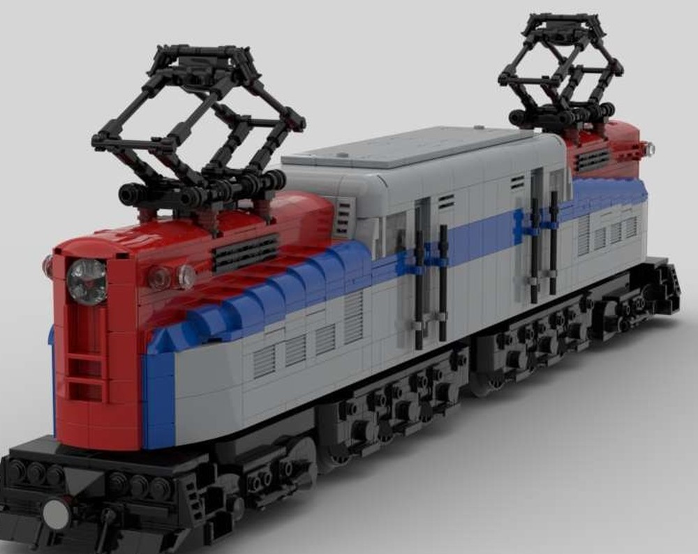 Lego Amtrak GG-1 in Patriotic Amtrak livery
