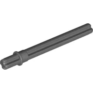 Technic Axle 5.5 with Stop [Rounded Short End] / Dark Bluish Gray
