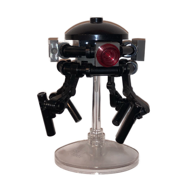 Lego Imperial Probe Droid - Dark Bluish Grey Plate