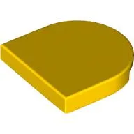 Tile Round 2 x 2 Half Circle / Yellow