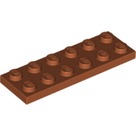 Lego Plate 2 x 6 / Dark Orange