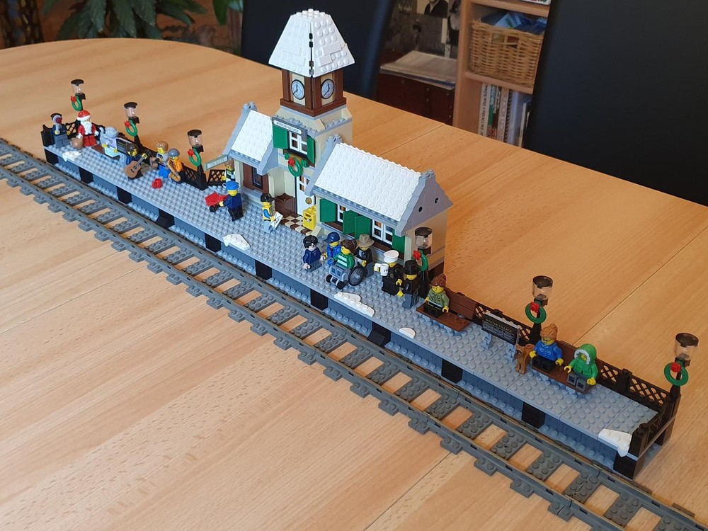 Lego Winter Village Train Station MOD