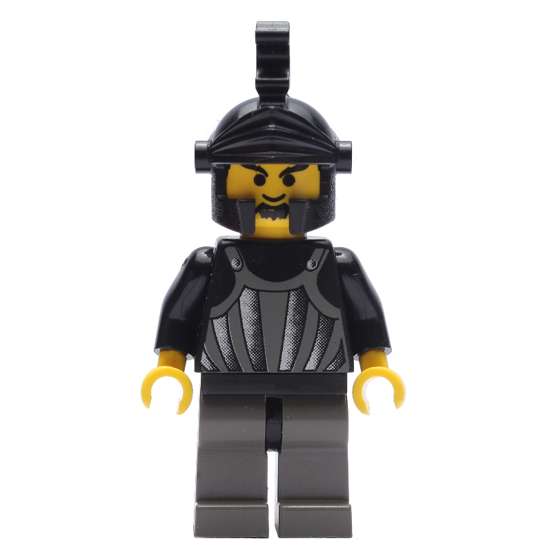 Lego Knight (Fright Knights) - Black Helmet, no Plume