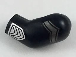 Arm, Left with Flat Silver Chevron and Silver Cuff Pattern