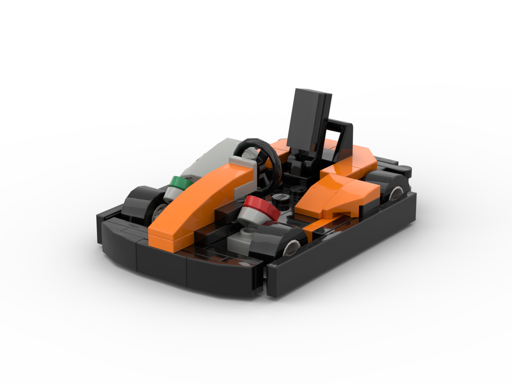 Lego Go Kart Rental V1 Orange MOC
