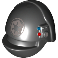 Lego Helmet Imperial Gunner with Imperial Logo Print / Black