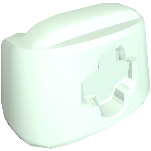 Lego Headwear Accessory Hat with Small Pin (Nurse) / Light Aqua