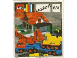 Low-Loader with 4 Wheel Excavator