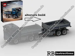 Tipping Trailer for 42203 Tipping Dump Truck (Kippanhänger) - alternate build (B-Model)