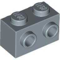 Lego Brick Special 1 x 2 with Studs on 2 Sides / Sand Blue