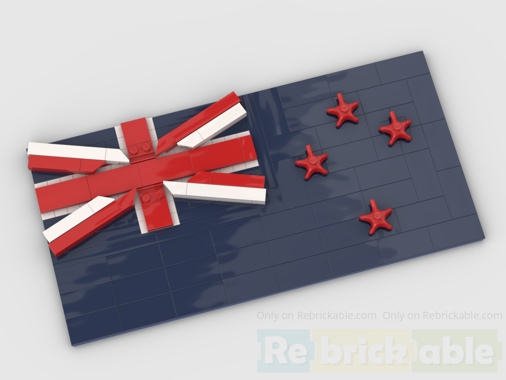 Lego New Zealand Flag